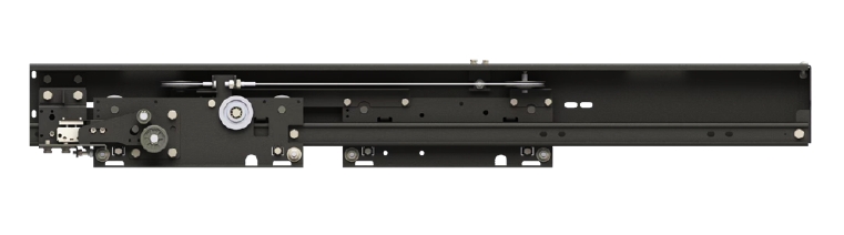 Side opening landing door device,Elevator landing door header