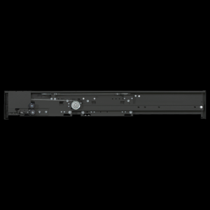 Side opening landing door device